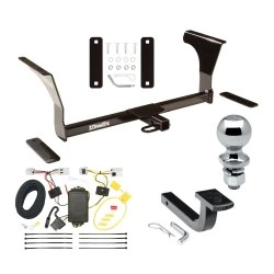 Trailer Tow Hitch For 07-15 Nissan Altima 09-14 Maxima Complete Package w/ Wiring Draw Bar and 2" Ball