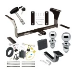 Trailer Tow Hitch For 16-25 Nissan Altima All Models Deluxe Package Wiring 2" and 1-7/8" Ball and Lock
