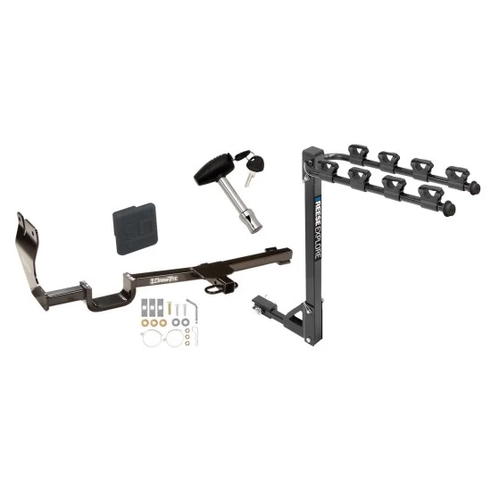 Custom Fit Trailer Hitch3 Bike Carrier Security Lock Pin Rubber Hitch Plug Cover Installation Hardware Installation Instructions 24798 1393100G 580407 2211 Draw-Tite Trailer Tow Hitch 4 Bike Rack 07-12 Nissan Versa tilt away adult or child arms fold dow Trailer Tow Hitch w/ 4 Bike Rack For 07-12 Nissan Versa tilt away adult or child arms fold down carrier w/ Lock and Cover