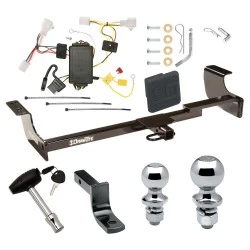 Trailer Tow Hitch For 04-09 Toyota Prius All Models Deluxe Package Wiring 2" and 1-7/8" Ball and Lock