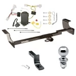 Trailer Tow Hitch For 04-09 Toyota Prius All Models Complete Package w/ Wiring Draw Bar and 2" Ball