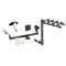 Trailer Tow Hitch w/ 4 Bike Rack For 03-10 Pontiac Vibe 03-14 Toyota Matrix tilt away adult or child arms fold down carrier w/ Lock and Cover