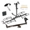 Trailer Tow Hitch For 03-10 Pontiac Vibe 03-14 Toyota Matrix Platform Style 2 Bike Rack w/ Hitch Lock and Cover