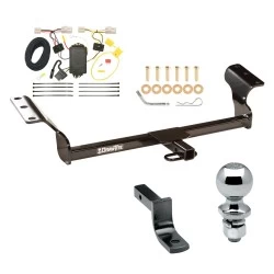 Trailer Tow Hitch For 09-14 Toyota Matrix 09-10 Pontiac Vibe Exc GT Complete Package w/ Wiring Draw Bar and 2" Ball