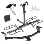 Trailer Tow Hitch For 08-15 Scion xB 11-13 tC Platform Style 2 Bike Rack w/ Hitch Lock and Cover