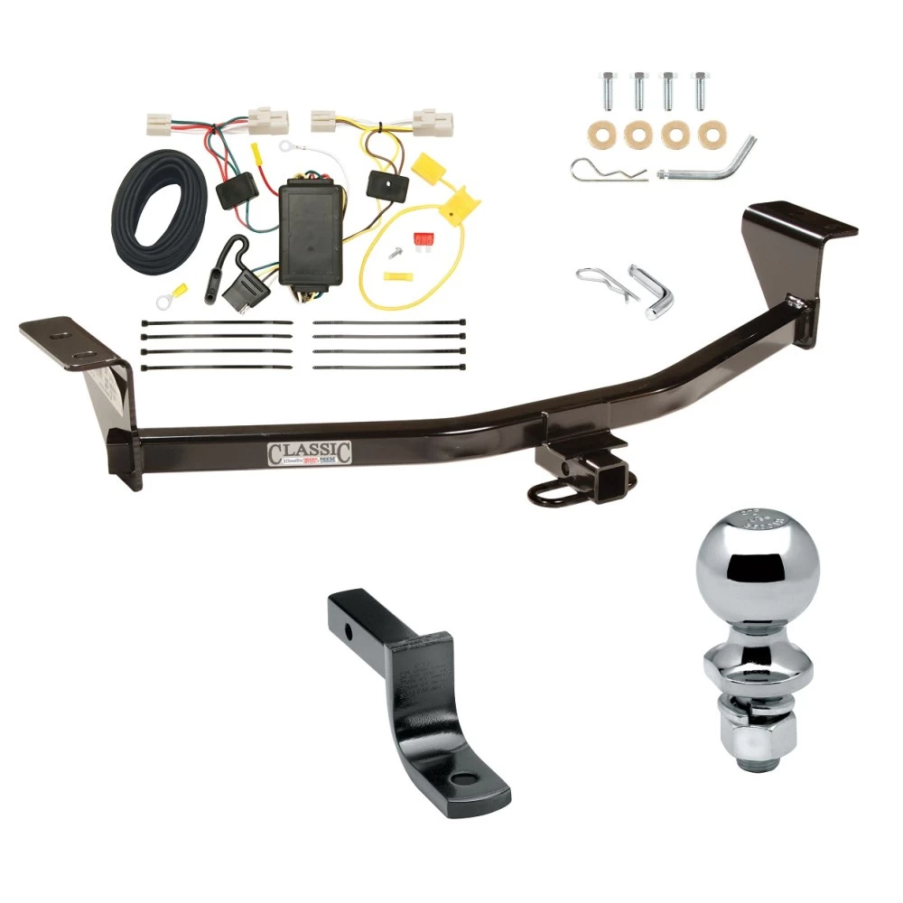 Trailer Tow Hitch For 11-13 Scion xB Except Release Series Complete Package w/ Wiring Draw Bar and 1-7/8" Ball