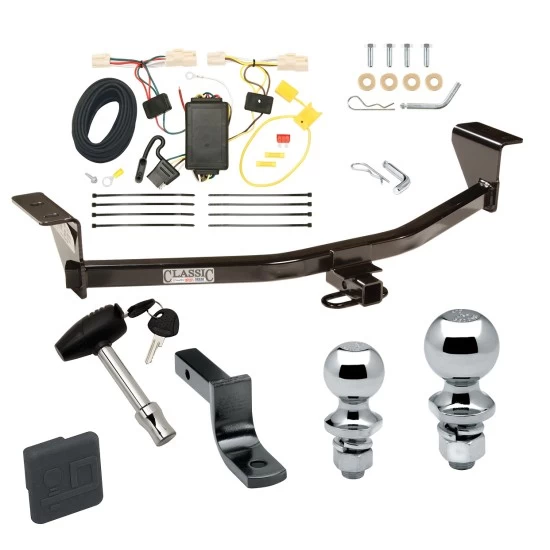 Trailer Tow Hitch For 08-10 Scion xB All Models Deluxe Package Wiring 2" and 1-7/8" Ball and Lock