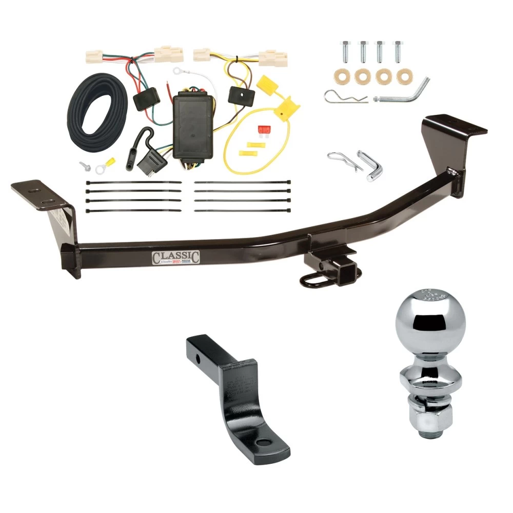 Trailer Tow Hitch For 08-10 Scion xB All Models Complete Package w/ Wiring Draw Bar and 1-7/8" Ball
