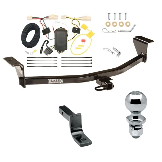 Trailer Tow Hitch For 08-10 Scion xB All Models Complete Package w/ Wiring Draw Bar and 1-7/8" Ball