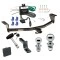 Trailer Tow Hitch For 11-13 Scion tC Deluxe Package Wiring 2" and 1-7/8" Ball and Lock