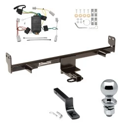 Trailer Tow Hitch For 04-09 Mazda 3 All Models Complete Package w/ Wiring Draw Bar and 1-7/8" Ball