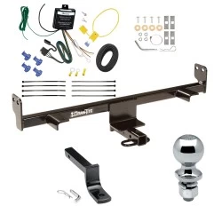 Trailer Tow Hitch For 04-09 Mazda 3 All Models Complete Package w/ Wiring Draw Bar and 1-7/8" Ball