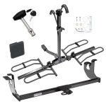Trailer Tow Hitch For 06-09 VW Rabbit 07-09 GTI 2006 New Body 10-14 Golf Platform Style 2 Bike Rack w/ Hitch Lock and Cover
