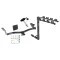 Trailer Tow Hitch w/ 4 Bike Rack For 05-10 Scion tC tilt away adult or child arms fold down carrier w/ Lock and Cover