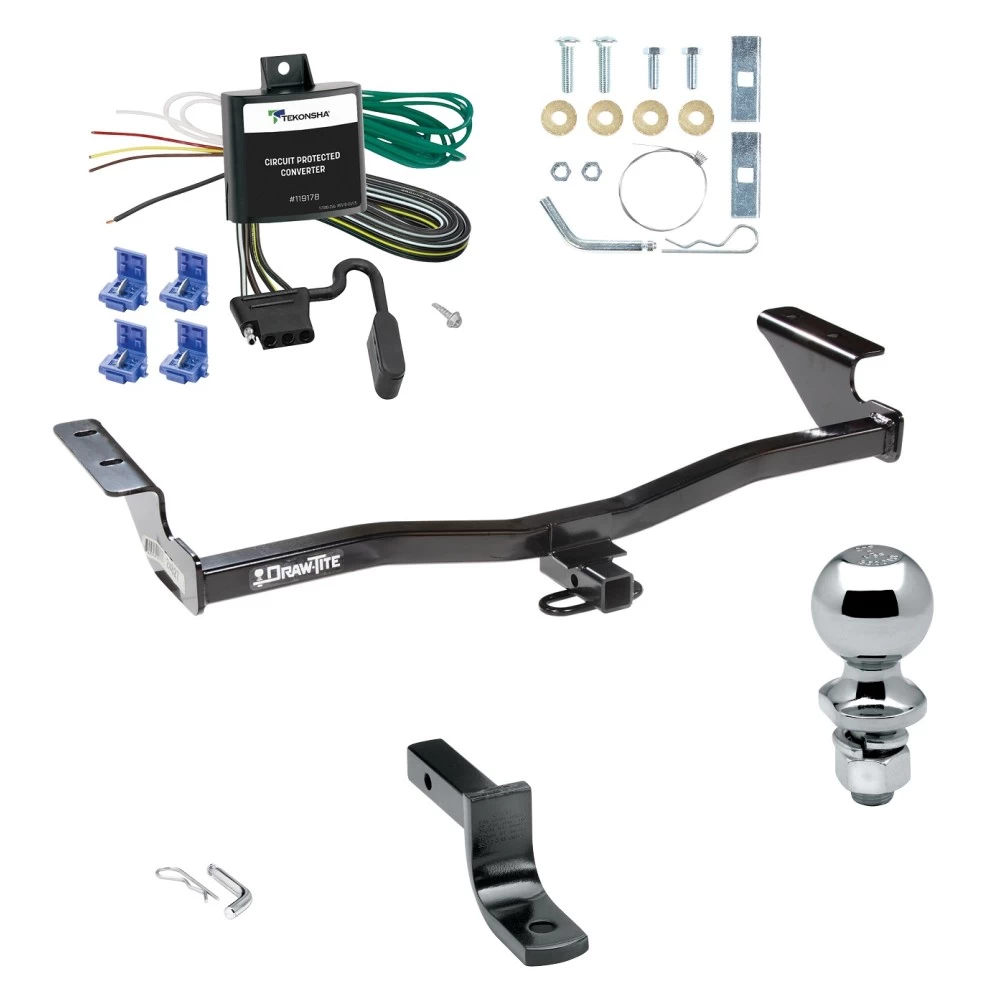 Trailer Tow Hitch For 05-10 Scion Tc All Models Complete Package w/ Wiring Draw Bar and 2" Ball