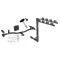 Trailer Tow Hitch w/ 4 Bike Rack For 09-13 Mazda 6 tilt away adult or child arms fold down carrier w/ Lock and Cover