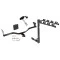 Trailer Tow Hitch w/ 4 Bike Rack For 10-13 KIA Soul tilt away adult or child arms fold down carrier w/ Lock and Cover