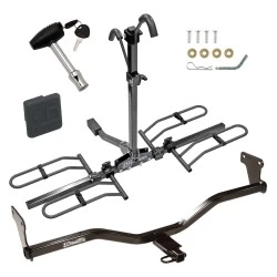 Trailer Tow Hitch For 10-13 KIA Soul Platform Style 2 Bike Rack w/ Hitch Lock and Cover