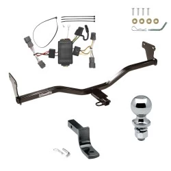 Trailer Tow Hitch For 10-13 KIA Soul w/o LED Taillights Complete Package w/ Wiring Draw Bar and 1-7/8" Ball
