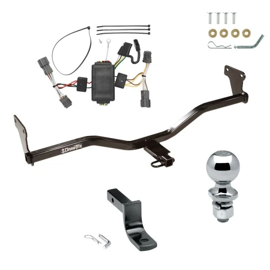 Trailer Tow Hitch For 10-13 KIA Soul w/o LED Taillights Complete Package w/ Wiring Draw Bar and 1-7/8" Ball