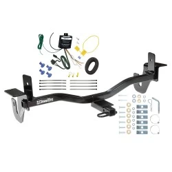 Trailer Tow Hitch For 10-13 Mazda 3 Sedan w/ LED Taillights Trailer Hitch Tow Receiver w/ Wiring Harness Kit