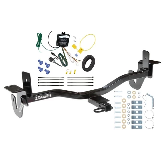 Trailer Tow Hitch For 10-13 Mazda 3 Sedan w/ LED Taillights Trailer Hitch Tow Receiver w/ Wiring Harness Kit