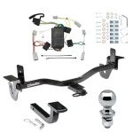 Trailer Tow Hitch For 10-13 Mazda 3 Sedan w/o LED Taillights 1-1/4" Towing Receiver w/ Draw Bar Kit