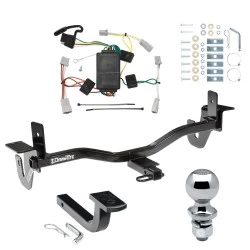 Trailer Tow Hitch For 10-13 Mazda 3 Sedan w/o LED Taillights 1-1/4" Towing Receiver w/ Draw Bar Kit