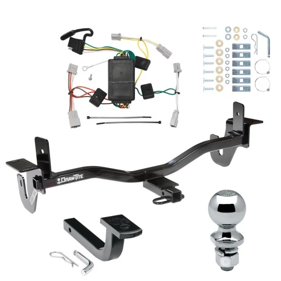 Trailer Tow Hitch For 10-13 Mazda 3 Sedan w/o LED Taillights W/ Wiring 1-7/8" Ball & Draw Bar Kit