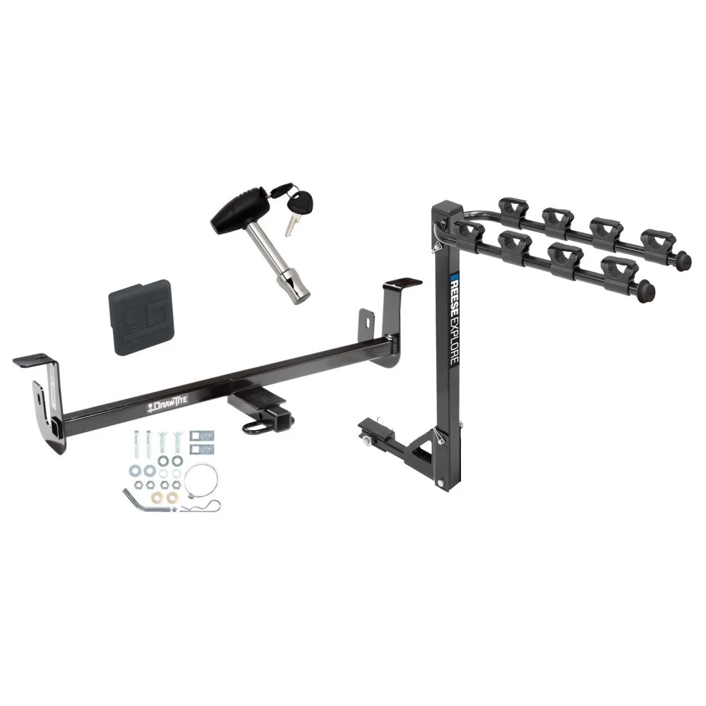 Custom Fit Trailer Hitch4 Bike Carrier Security Lock Pin Rubber Hitch Plug Cover Installation Hardware Installation Instructions 24843 1393100G 580407 2211 Draw-Tite Trailer Tow Hitch 4 Bike Rack 10-13 Mazda 3 5 Dr. Hatchback tilt away adult or child ar Trailer Tow Hitch w/ 4 Bike Rack For 10-13 Mazda 3 5 Dr. Hatchback tilt away adult or child arms fold down carrier w/ Lock and Cover