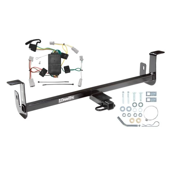 Trailer Tow Hitch For 10-13 Mazda 3 Hatchback w/o LED Taillights Trailer Hitch Tow Receiver w/ Wiring Harness Kit