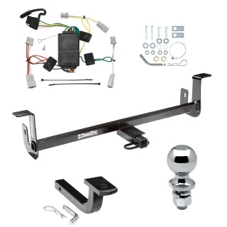 Trailer Tow Hitch For 10-13 Mazda 3 Hatchback w/o LED Taillights Complete Package w/ Wiring Draw Bar and 1-7/8" Ball