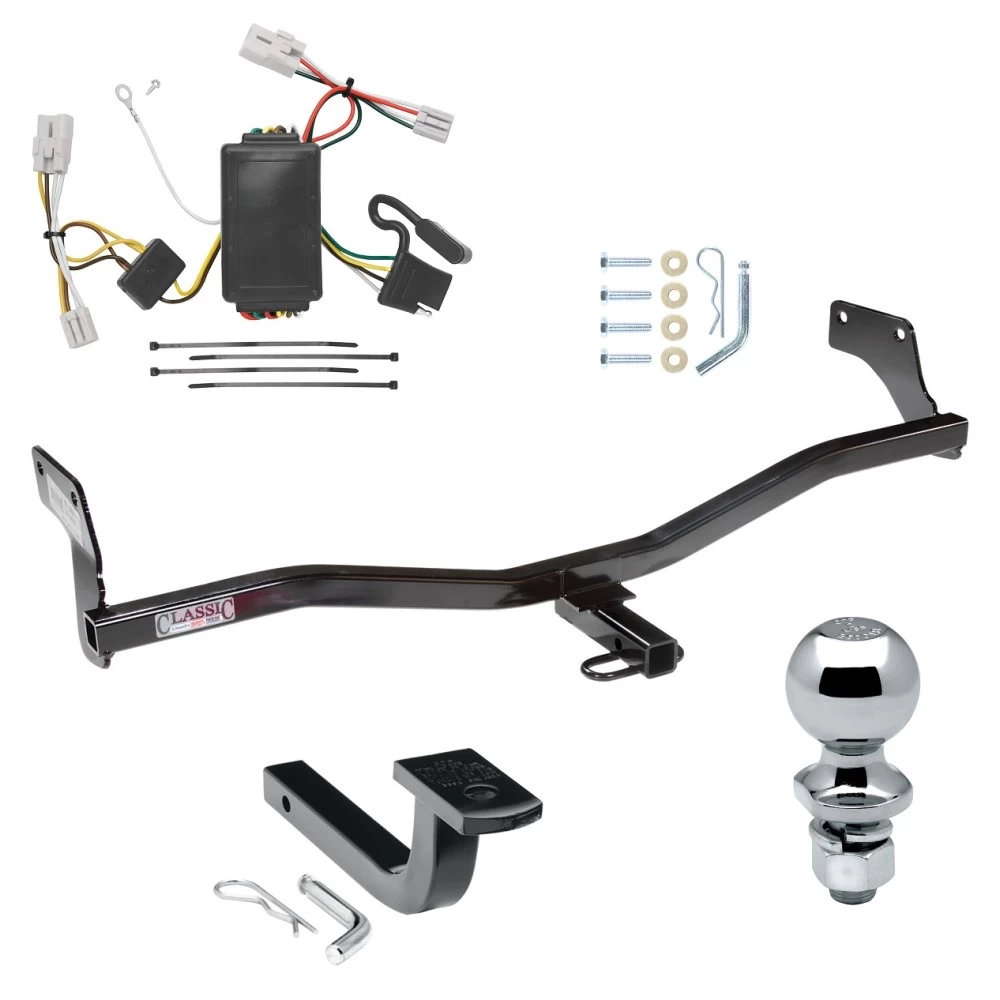 Trailer Tow Hitch For 09-12 Hyundai Elantra Touring All Models Complete Package w/ Wiring Draw Bar and 2" Ball