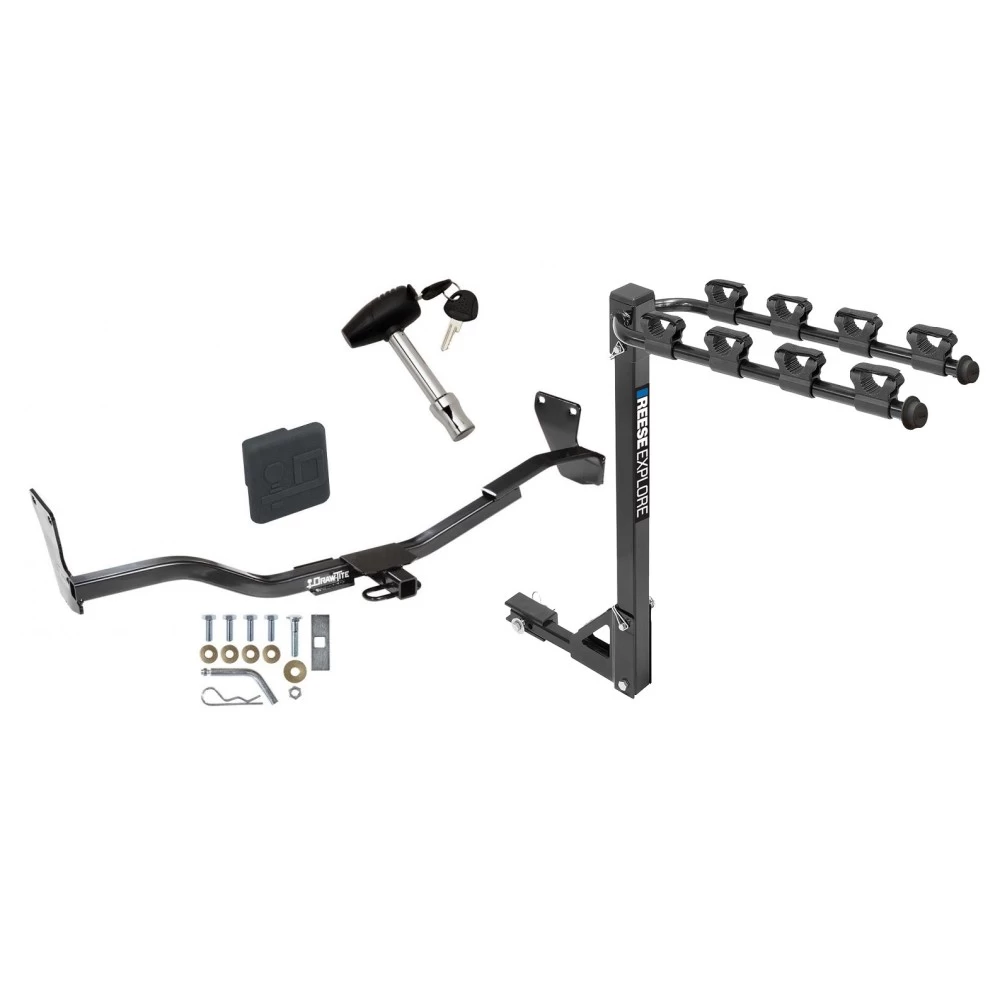 Custom Fit Trailer Hitch4 Bike Carrier Security Lock Pin Rubber Hitch Plug Cover Installation Hardware Installation Instructions 24846 1393100G 580407 2211 Draw-Tite Trailer Tow Hitch 4 Bike Rack 10-13 KIAte 4 Dr. Sedan tilt away adult or child arms fol Trailer Tow Hitch w/ 4 Bike Rack For 10-13 KIA Forte 4 Dr. Sedan tilt away adult or child arms fold down carrier w/ Lock and Cover