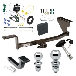 Trailer Tow Hitch For 06-10 Volkswagen Passat 09-17 CC Deluxe Package Wiring 2" and 1-7/8" Ball and Lock