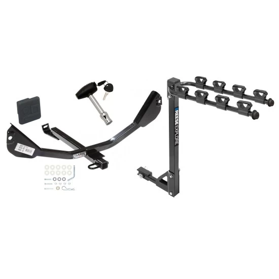 Custom Fit Trailer Hitch4 Bike Carrier Security Lock Pin Rubber Hitch Plug Cover Installation Hardware Installation Instructions 24850 1393100G 580407 2211 Draw-Tite Trailer Tow Hitch 4 Bike Rack 10-15 Chevy Camaro Except Convertible and Ground Effects Trailer Tow Hitch w/ 4 Bike Rack For 10-15 Chevy Camaro Except Convertible and Ground Effects tilt away adult or child arms fold down carrier w/ Lock and Cover