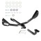Trailer Tow Hitch For 10-15 Chevy Camaro 1-1/4" Towing Receiver w/ Draw Bar Kit