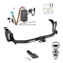 Trailer Tow Hitch For 10-11 Honda Accord Crosstour 12-12 Crosstour Complete Package w/ Wiring Draw Bar and 2" Ball