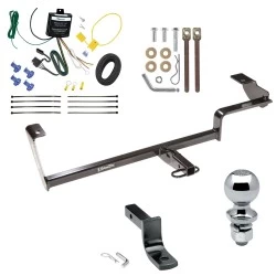 Trailer Tow Hitch For 06-11 Acura CSX 13-22 ILX (Exc Hybrid) Complete Package w/ Wiring Draw Bar and 2" Ball