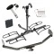 Trailer Tow Hitch For 11-24 Ford Mustang Platform Style 2 Bike Rack w/ Hitch Lock and Cover