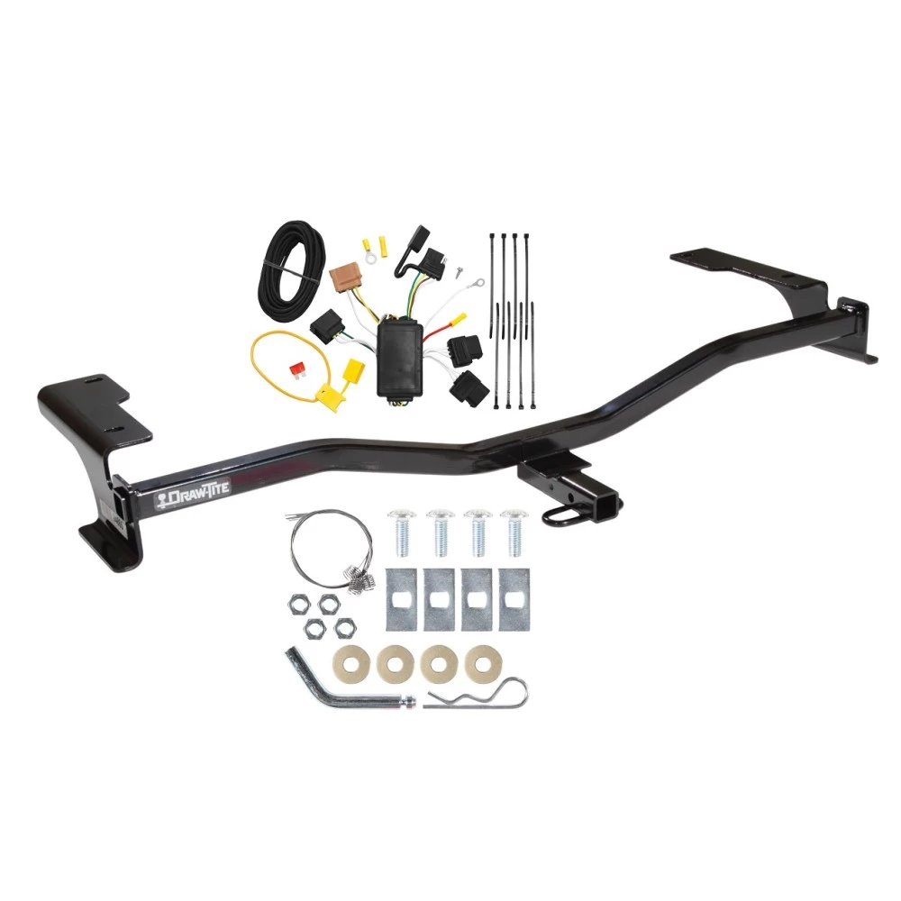 Trailer Tow Hitch For 10-12 Ford Fusion All Models Trailer Hitch Tow Receiver w/ Wiring Harness Kit