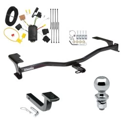 Trailer Tow Hitch For 10-12 Ford Fusion All Models Complete Package w/ Wiring Draw Bar and 2" Ball