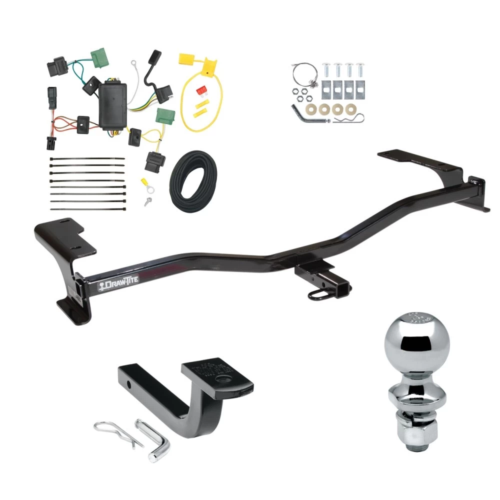 Trailer Tow Hitch For 10-11 Mercury Milan 10-12 Lincoln MKZ Complete Package w/ Wiring Draw Bar and 2" Ball