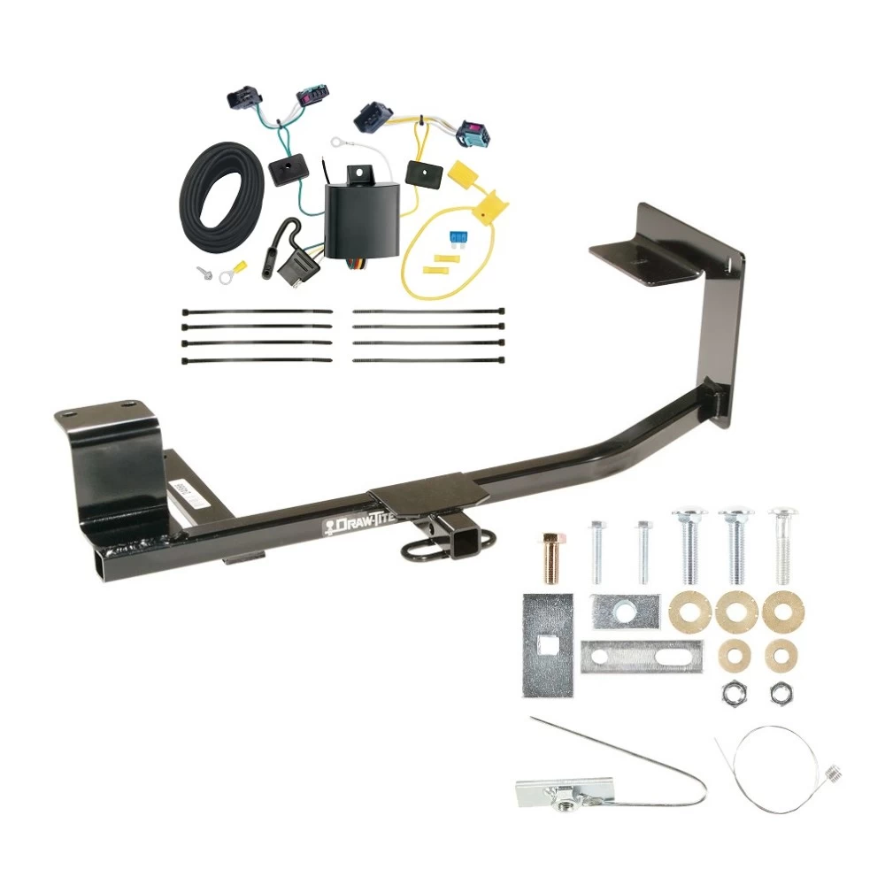 05-05 Volkswagen Jetta Sedan New Body Exc TDI Trailer Hitch Tow Receiver w/ Wiring Harness Kit
