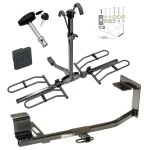 Trailer Tow Hitch For 05-18 VW Jetta Golf 2005 New Body Except TDI or Hybrid Platform Style 2 Bike Rack w/ Hitch Lock and Cover