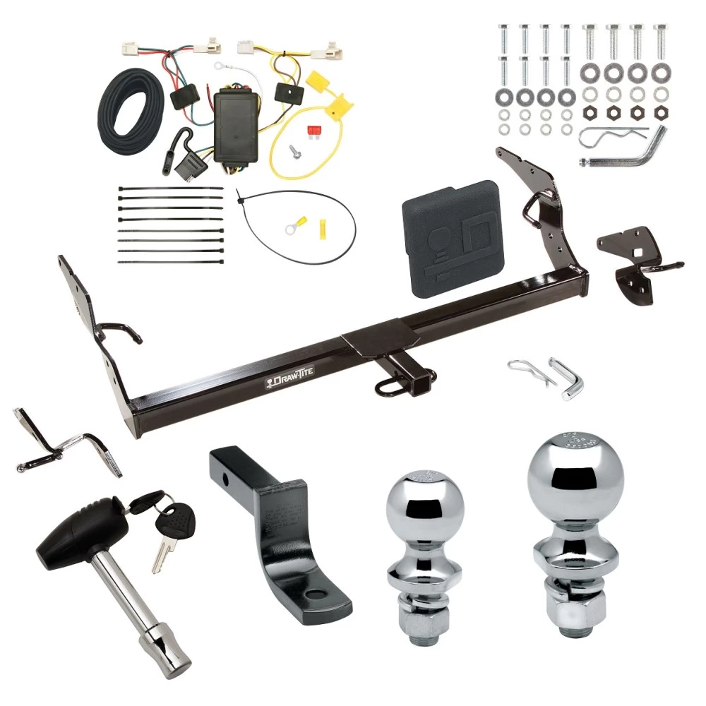 Trailer Tow Hitch For 11-12 Toyota Avalon All Models Deluxe Package Wiring 2" and 1-7/8" Ball and Lock