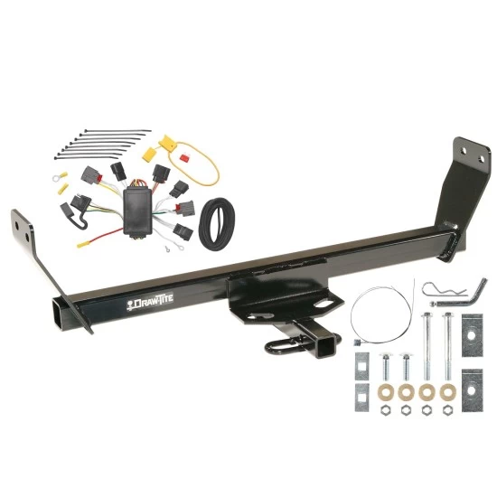 Trailer Tow Hitch For 07-10 Chrysler Sebring 08-14 Dodge Avenger w/ Wiring Harness Kit