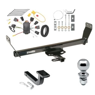 Trailer Tow Hitch For 07-10 Chrysler Sebring 08-14 Dodge Avenger Complete Package w/ Wiring Draw Bar and 2" Ball