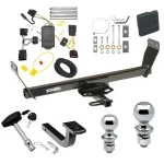Custom Fit Trailer Hitch Draw-Bar w/ Pin/Clip Wiring Harness (Plug & Play) 1-7/8" and 2" Chrome Ball Security Lock Pin Rubber Hitch Plug Cover Installation Hardware Installation Instructions 248710 118550 63820 63810 580407 2211 Draw-Tite T Trailer Tow Hitch For 2011 Chrysler 200 Dodge Avenger Deluxe Package Wiring 2" and 1-7/8" Ball and Lock