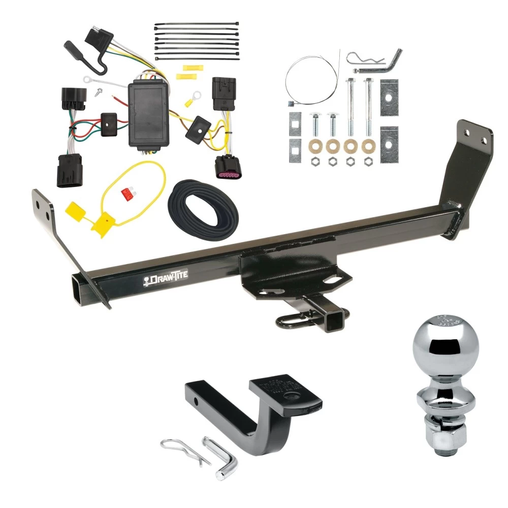 Custom Fit Trailer Hitch Draw-Bar w/ Pin/Clip Wiring Harness (Plug & Play) 2"Chrome Ball Installation Hardware Installation Instructions 248710 118550 63820 Draw-Tite Trailer Tow Hitch 2011 Chrysler 200 Dodge Avenger Complete Package Wiring Draw Trailer Tow Hitch For 2011 Chrysler 200 Dodge Avenger Complete Package w/ Wiring Draw Bar and 2" Ball